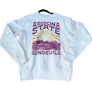Arizona State Sun Devils Heavyweight Crew Neck Sweatshirt - Cream
